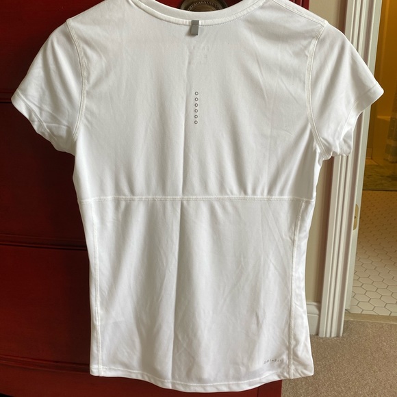 Nike Womens Running White Top Medium - Picture 3 of 5